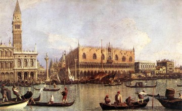 Venecia clásica Painting - Palacio Ducal y la Piazza di San Marco Canaletto Venecia